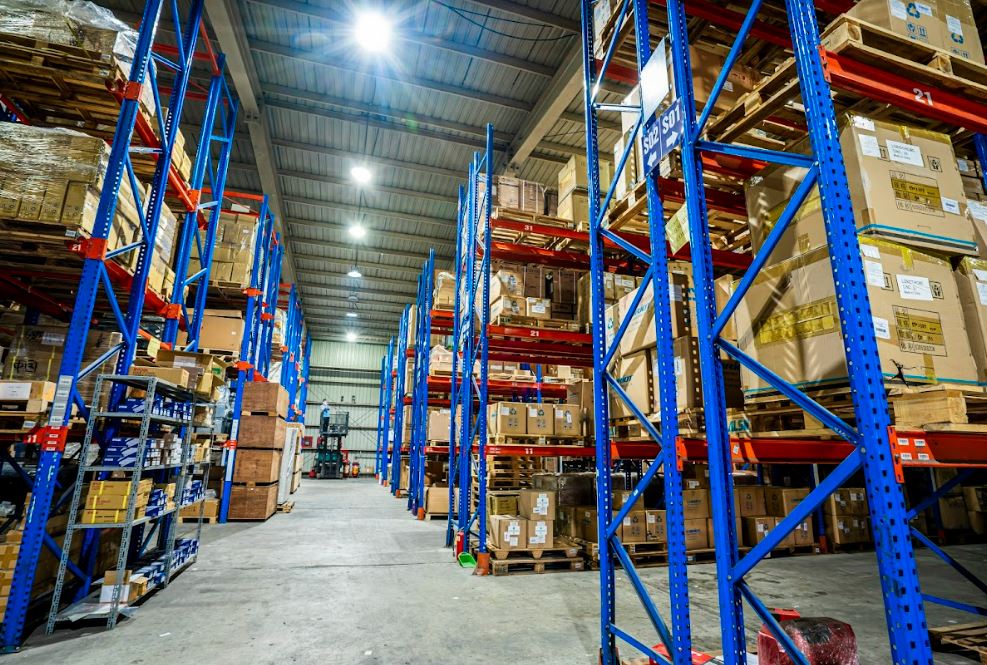 Hàng hóa tại một kho ngoại quan tại Lạng Sơn